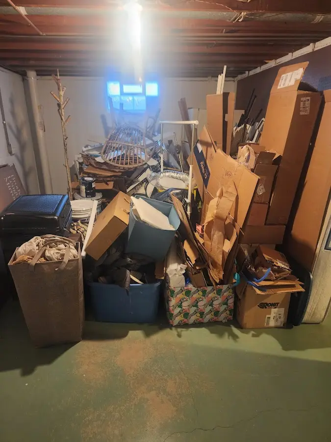 Roll-off dumpster container at job site for Yard Waste Dumpster Rental in Harrisburg